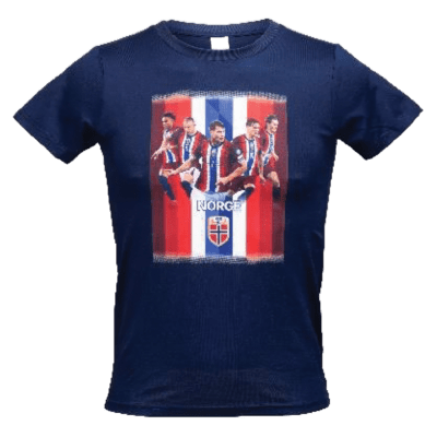 Norges Fotballandslag FC T-Shirt BLÅ (BARN 4-12 år)